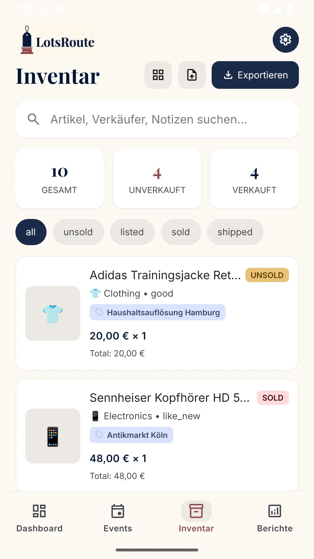 Inventarbuch