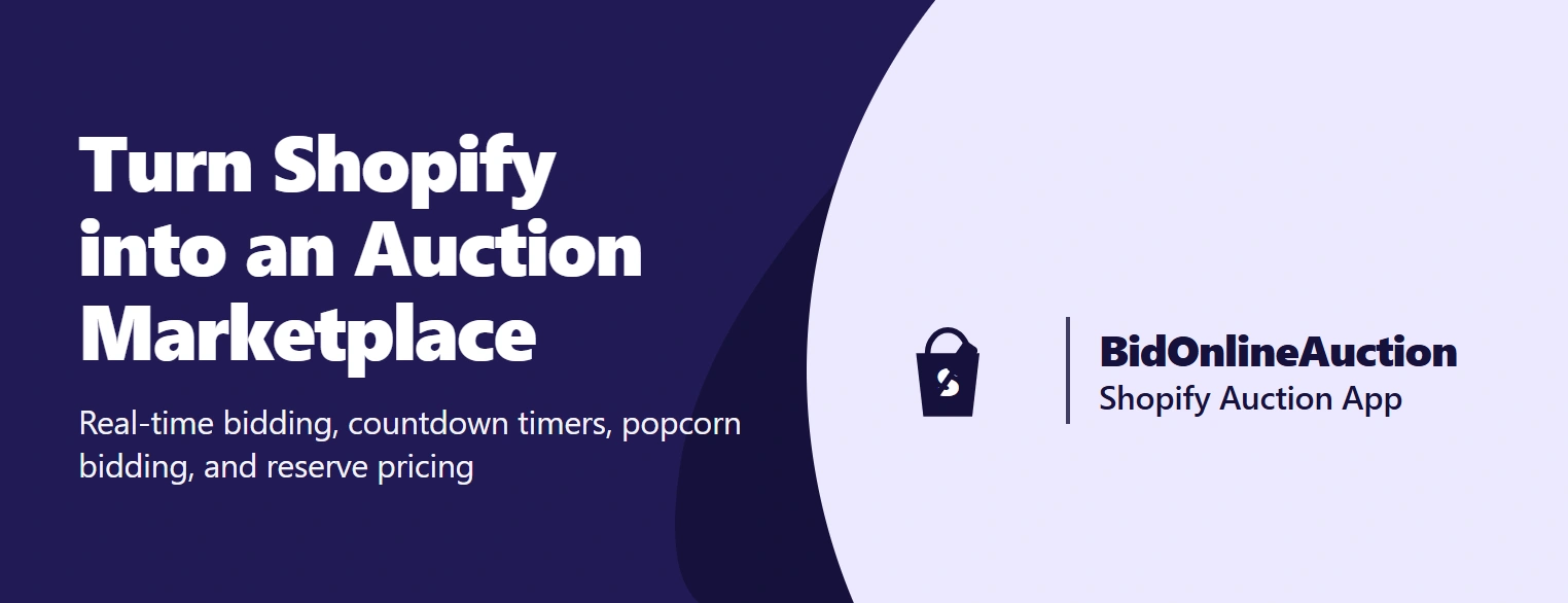 BidOnlineAuction — Shopify auction app